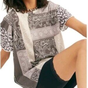 Free People - Clarity T Bandana Print - Size S